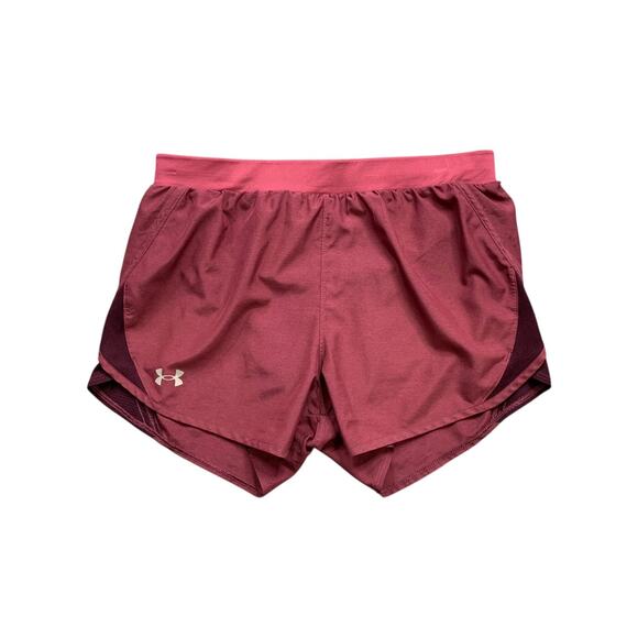 Under Armour Running Shorts Womens S Small Plum Purple Lined Loose HeatGear - Picture 1 of 11